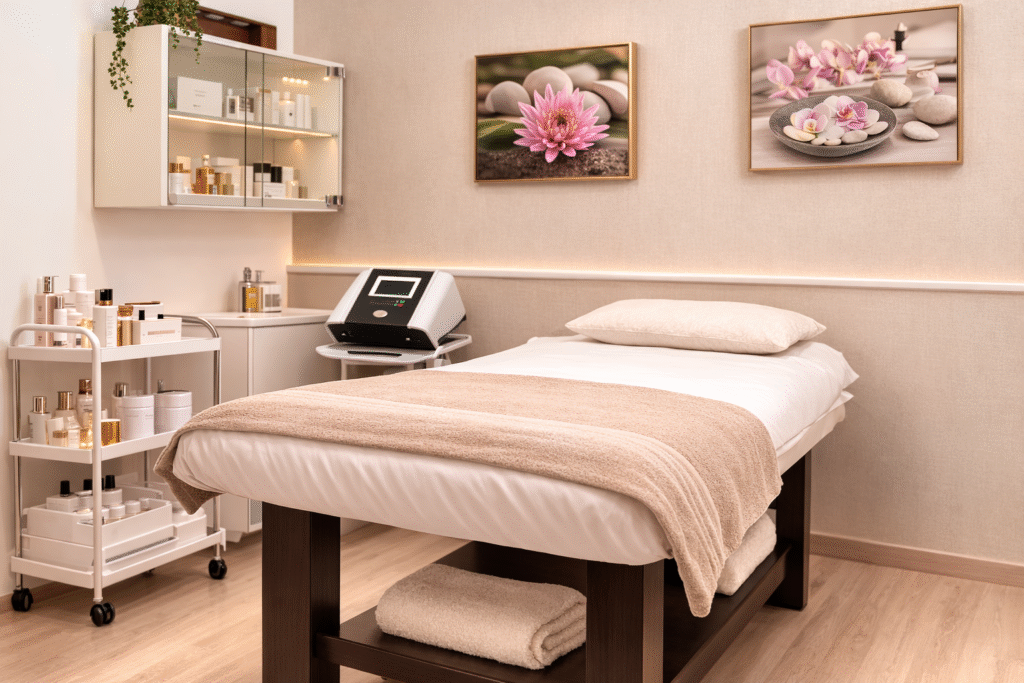 Cabina facial premium en Liz Castro Belleza Integral Madrid